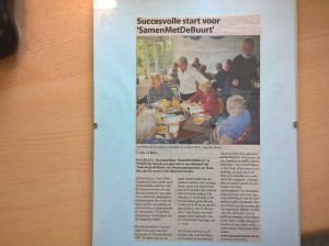 Haarlems weekblad 28 mei 2015 over buurtcentrum SamenMetDeBuurt